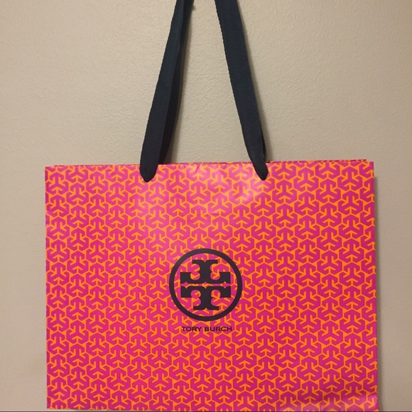 Tory Burge Large Pink Shopping Bag - Picture 1 of 4